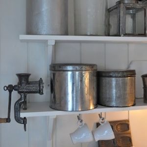 Vintage cast iron meat grinder